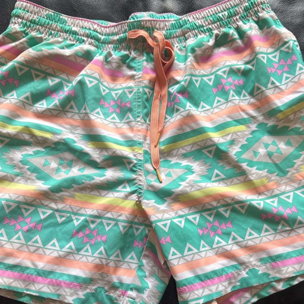 Colorful Geometric Men’s swim trunks